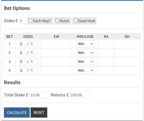 lucky 15 sky bet|Lucky 15 Bet Calculator .